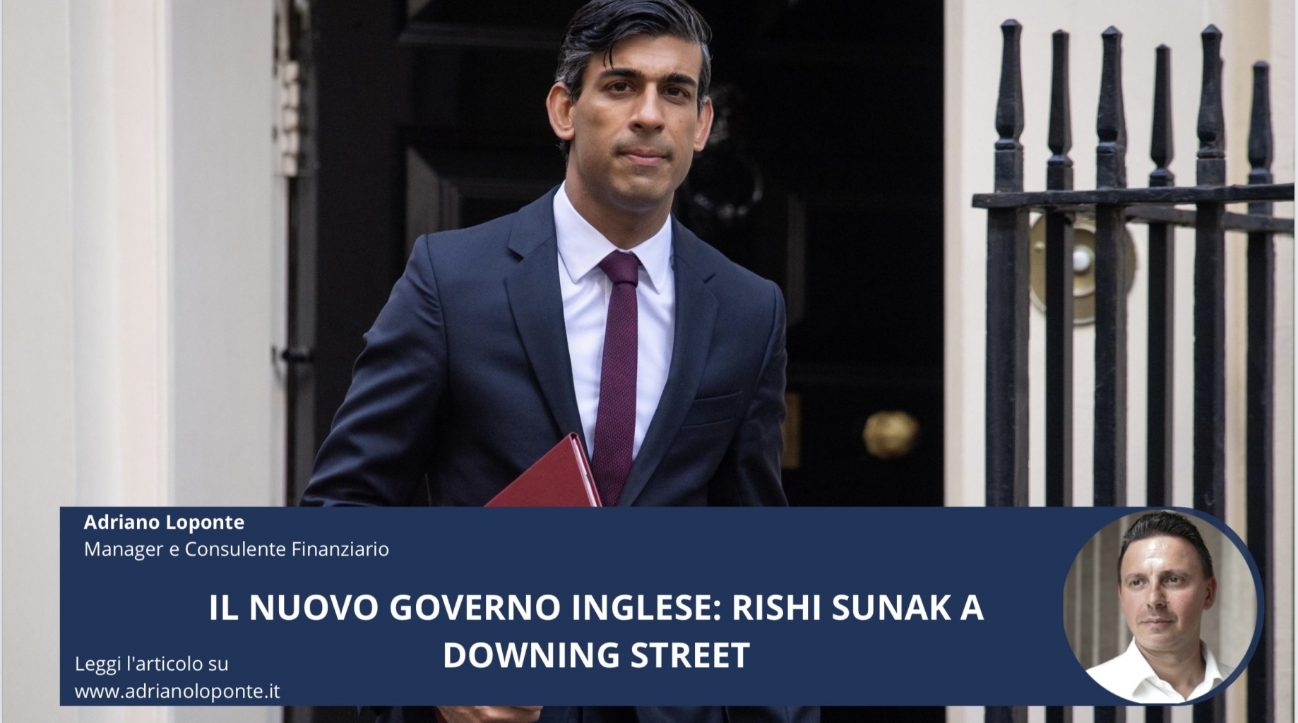 Il nuovo governo inglese: Rishi Sunak a Downing Street