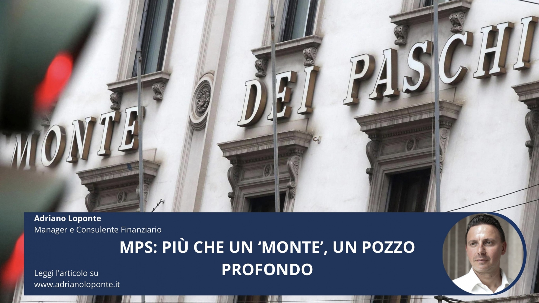 Rappresentazione visiva dell'articolo: Mps: più che un ‘monte’, un pozzo profondo