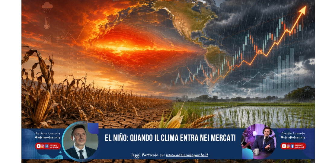 Rappresentazione visiva dell'articolo: El Niño: quando il clima entra nei mercati