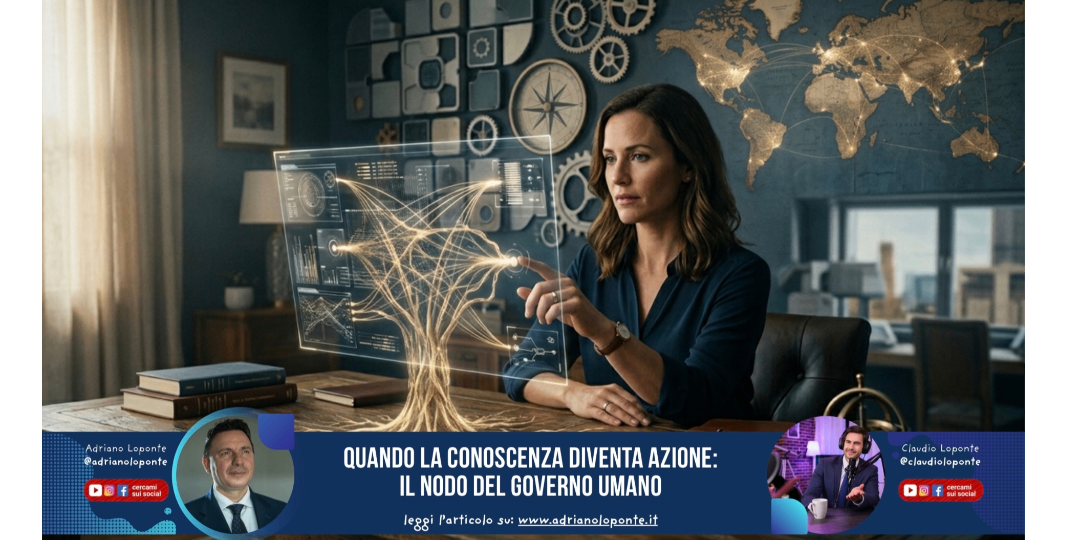 Rappresentazione visiva dell'articolo: Quando la conoscenza diventa azione: il nodo del governo umano