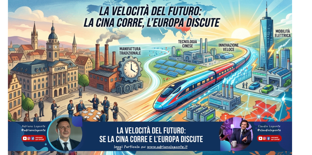 Rappresentazione visiva dell'articolo: La velocità del futuro: se la Cina corre e l’Europa discute