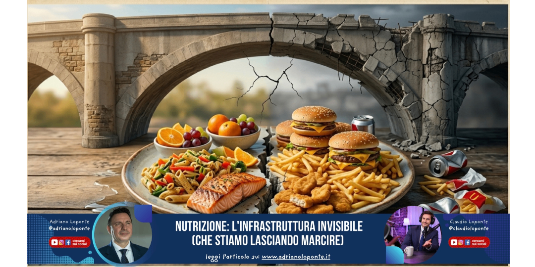 Rappresentazione visiva dell'articolo: Nutrizione: l'infrastruttura invisibile (che stiamo lasciando marcire)