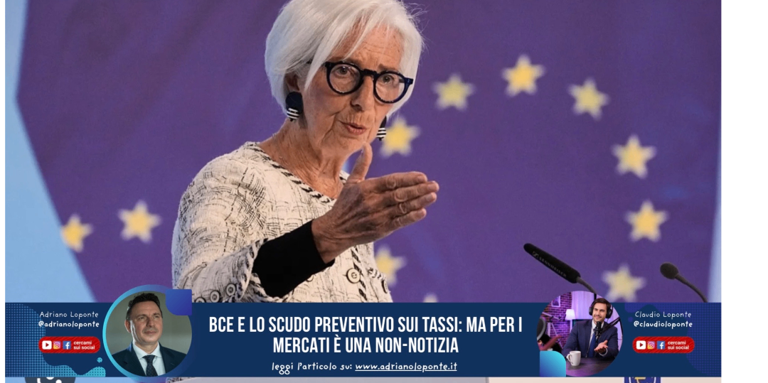 Rappresentazione visiva dell'articolo: Bce e lo scudo preventivo sui tassi: ma per i mercati è una non-notizia