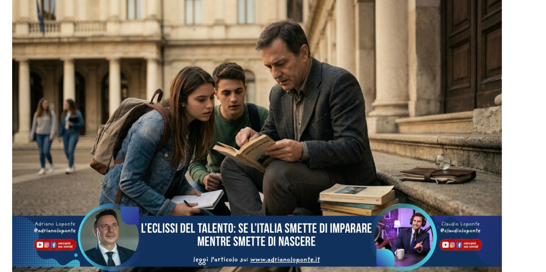 Rappresentazione visiva dell'articolo: L’eclissi del talento: se l’Italia smette di imparare mentre smette di nascere