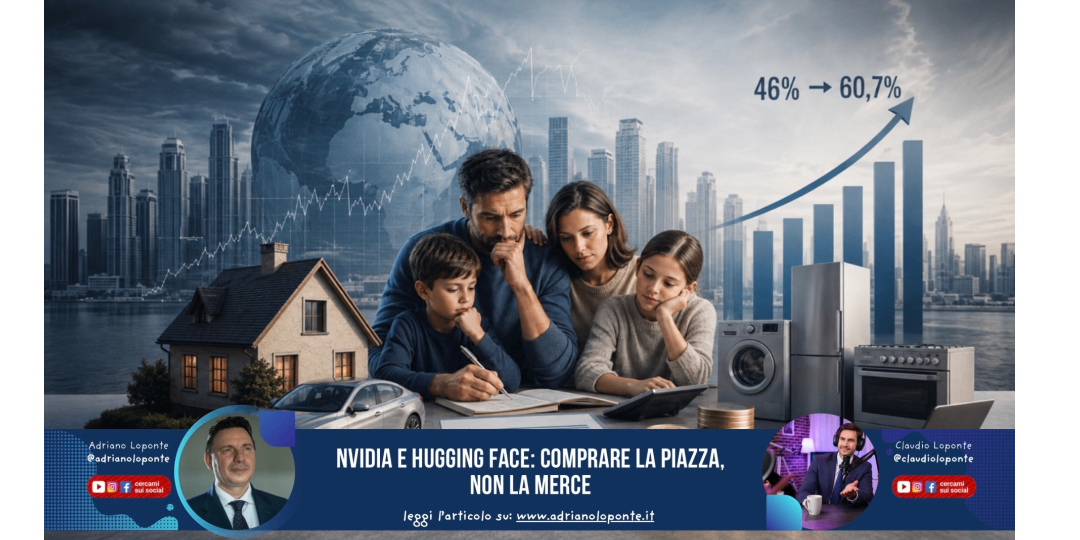 Rappresentazione visiva dell'articolo: Nvidia e Hugging Face: comprare la piazza, non la merce