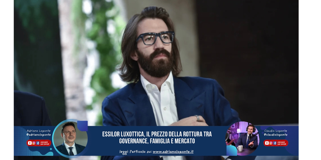 Rappresentazione visiva dell'articolo: Essilor Luxottica, il prezzo della rottura tra governance, famiglia e mercato