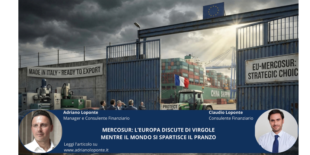Rappresentazione visiva dell'articolo: Mercosur: l’Europa discute di virgole mentre il mondo si spartisce il pranzo