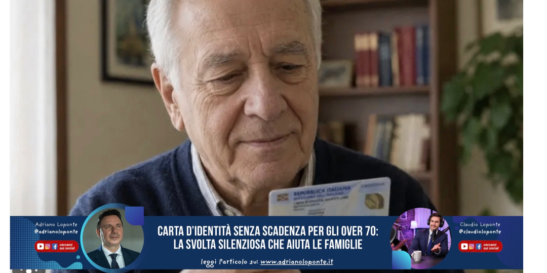 Rappresentazione visiva dell'articolo: Carta d’identità senza scadenza per gli over 70: la svolta silenziosa che aiuta le famiglie