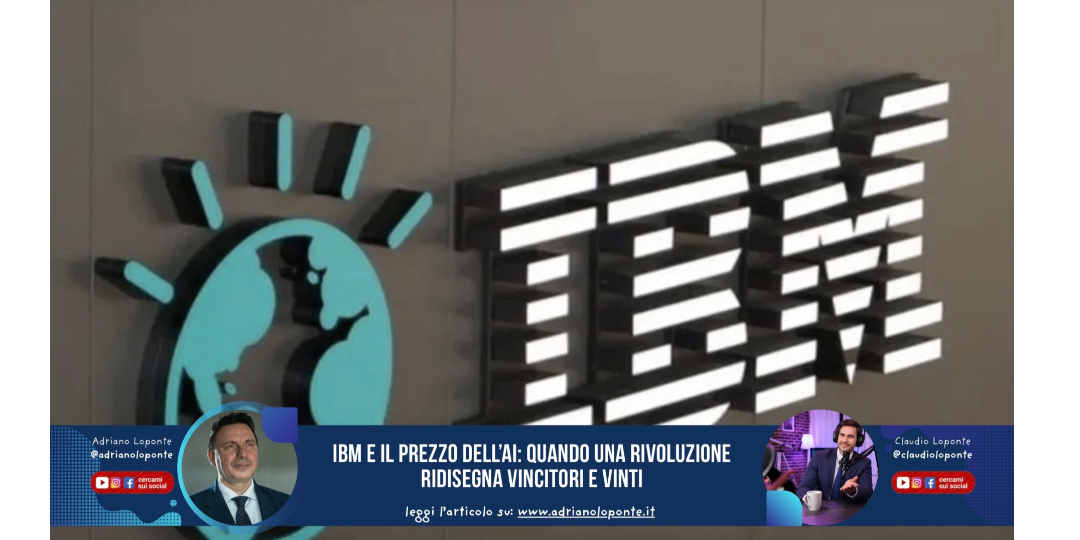 Rappresentazione visiva dell'articolo: IBM e il prezzo dell’AI: quando una rivoluzione ridisegna vincitori e vinti