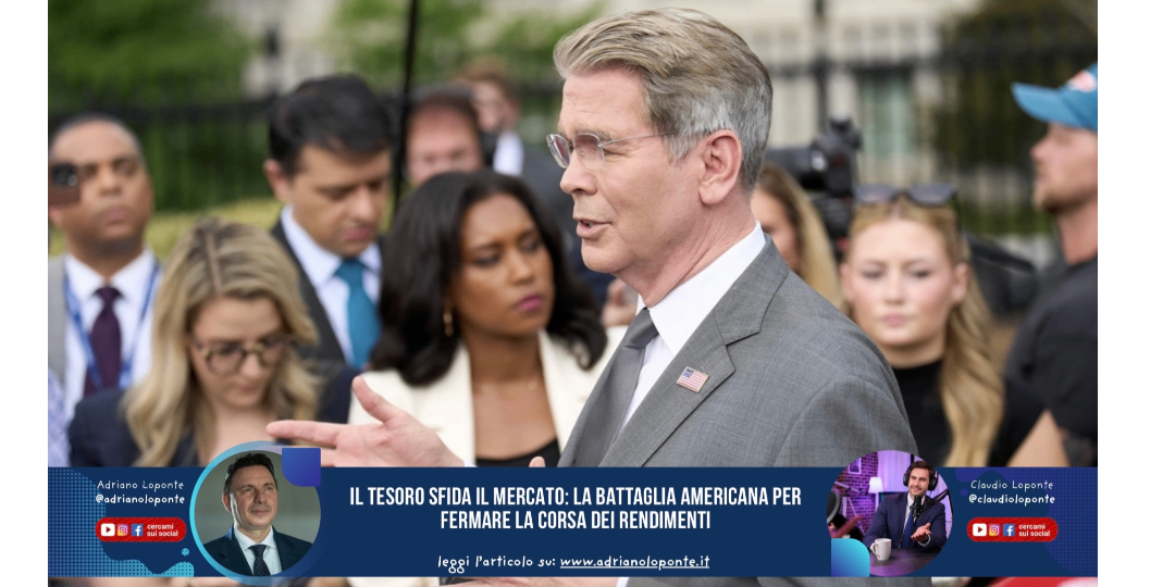Rappresentazione visiva dell'articolo: Il Tesoro sfida il mercato: la battaglia americana per fermare la corsa dei rendimenti