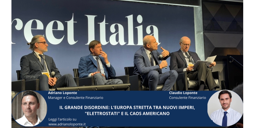 Rappresentazione visiva dell'articolo: Il Grande Disordine: l’Europa stretta tra nuovi Imperi, "Elettrostati" e il caos americano