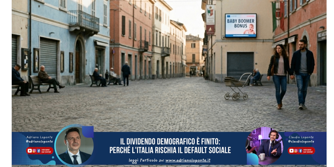Rappresentazione visiva dell'articolo: Il dividendo demografico è finito: perché l'Italia rischia il default sociale