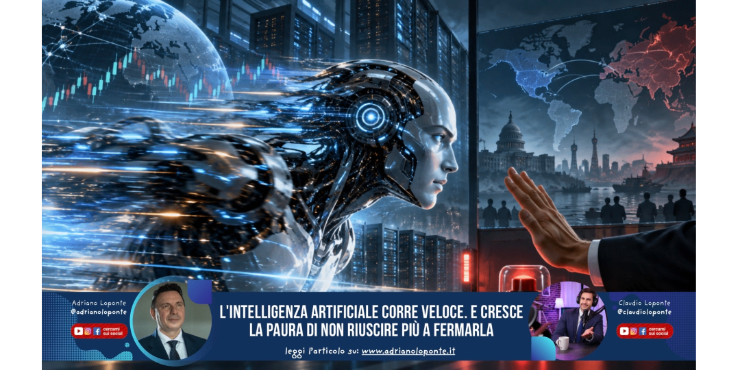 Rappresentazione visiva dell'articolo: L'intelligenza artificiale corre veloce. E cresce la paura di non riuscire più a fermarla
