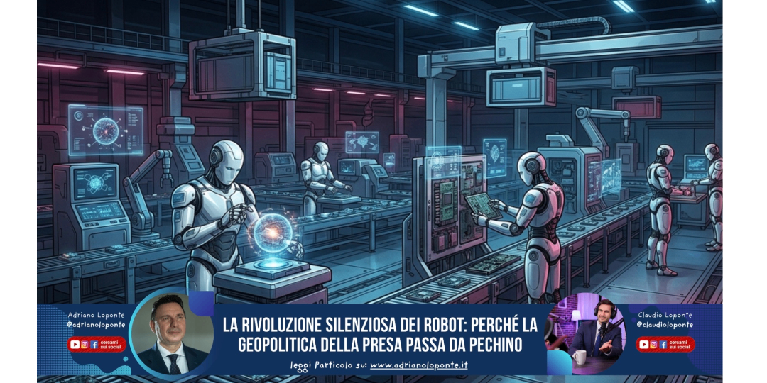 Rappresentazione visiva dell'articolo: La rivoluzione silenziosa dei robot: perché la geopolitica della presa passa da Pechino