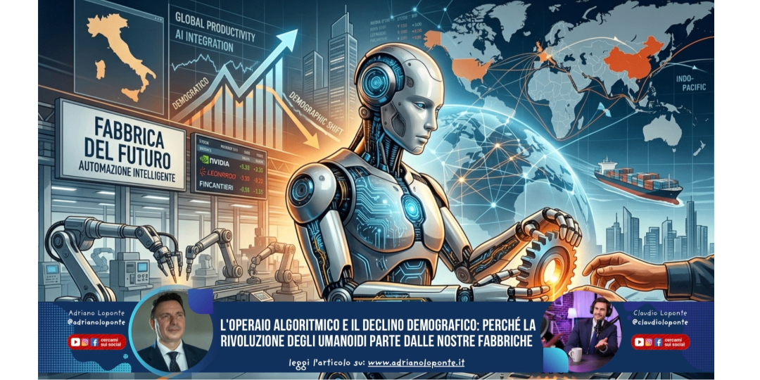 Rappresentazione visiva dell'articolo: L’operaio umanoide e il declino demografico:perchè la rivolizione degli umanoidi parte dalle nostre