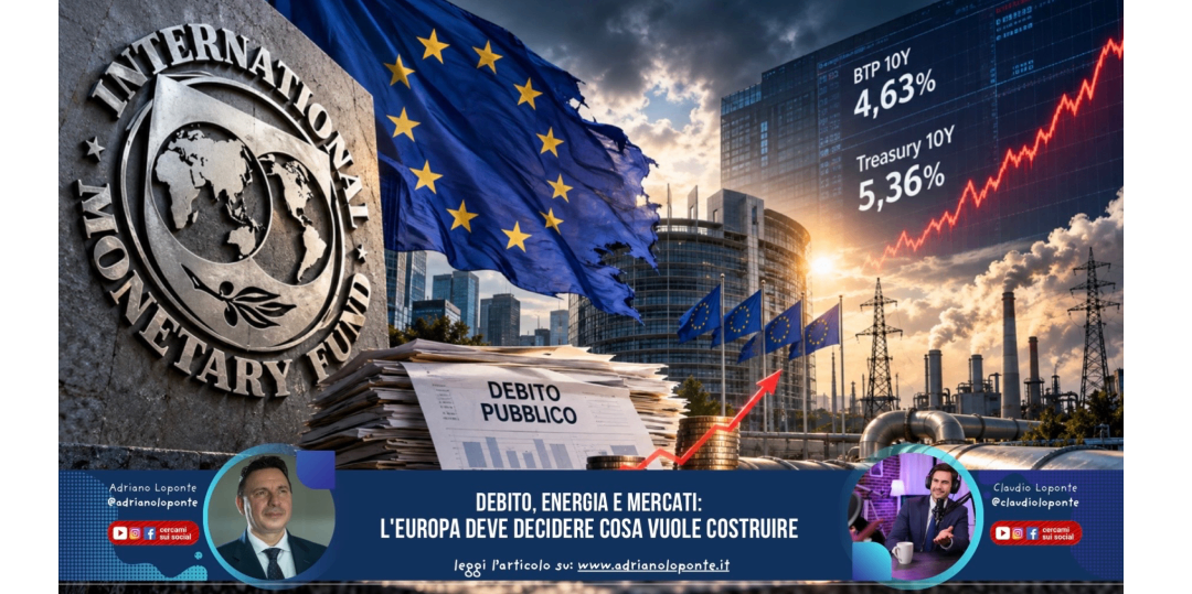 Rappresentazione visiva dell'articolo: Debito, energia e mercati: l'Europa deve decidere cosa vuole costruire